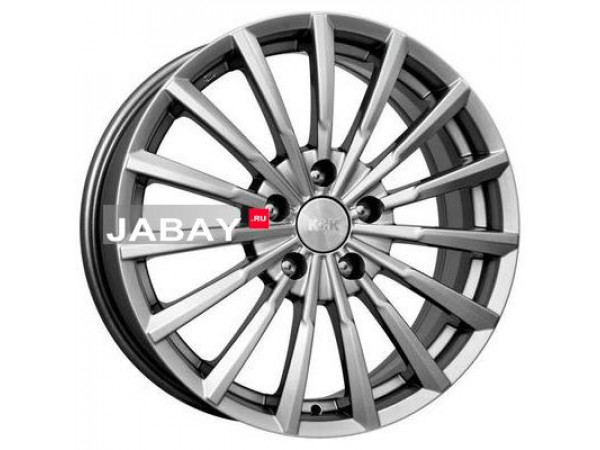 K&K 7x17/5x112 ET45 D66,6 Акцент (КС562) Дарк платинум