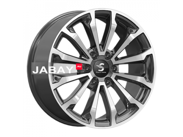 Premium Series 8,5x20/6x139,7 ET25 D106,1 КР006 (Land Cruiser Prado) Diamond Black Gris