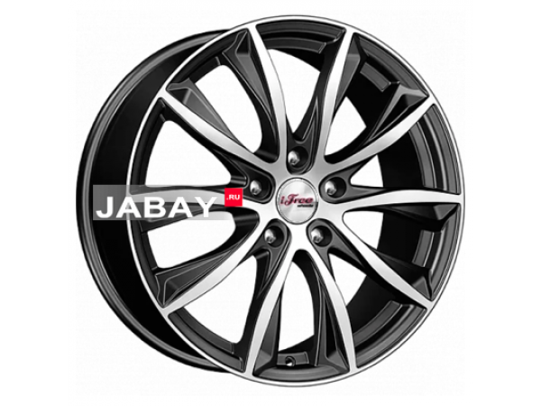 iFree 7,5x18/5x100 ET48 D56,1 Каzантип (КС684М) Блэк Джек